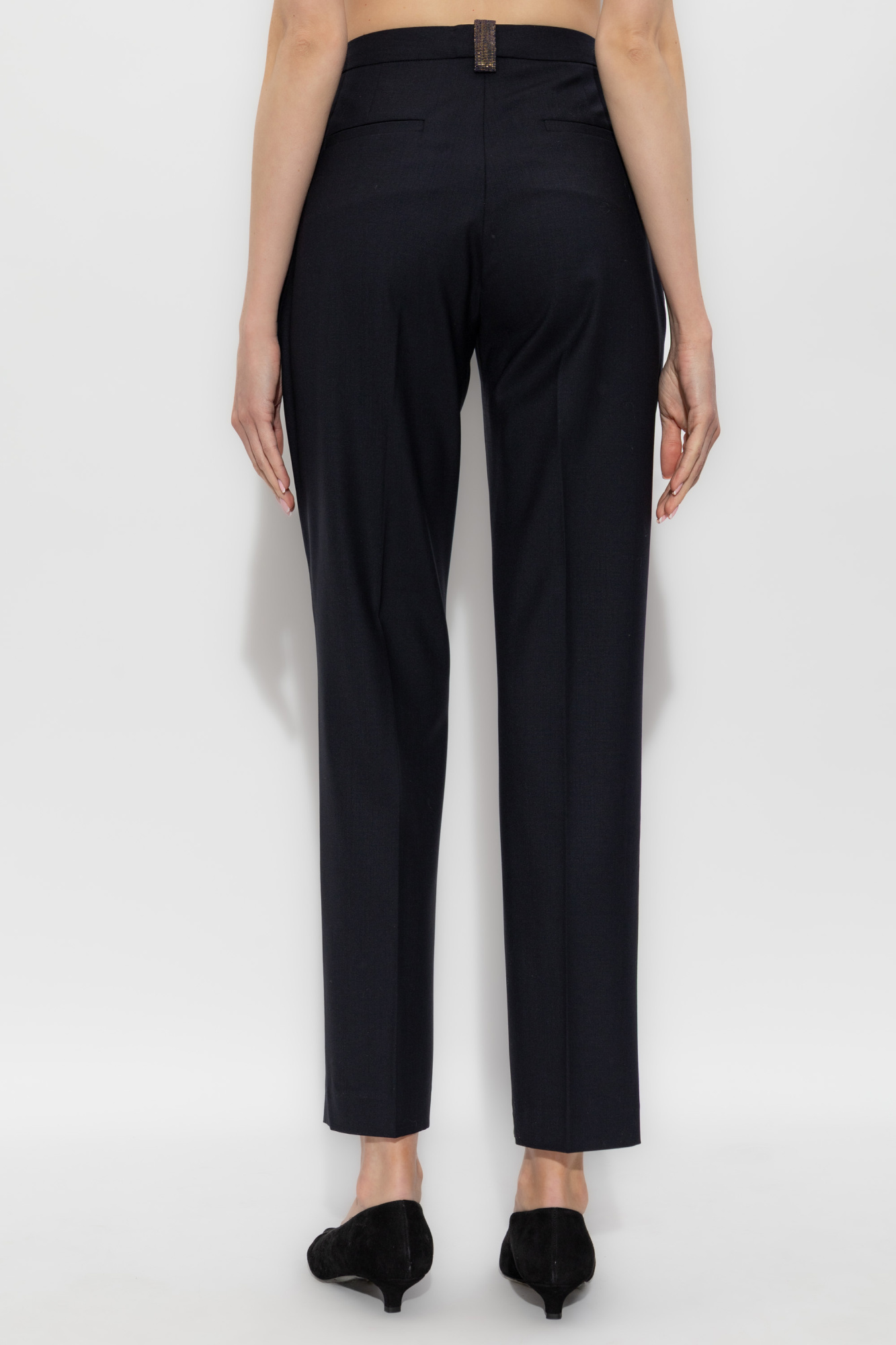 ☘️新品FABIANA FILIPPI のウールテーパンツ☘️ Fabiana Filippi Wool pleated trousers | Women's | Vitkac